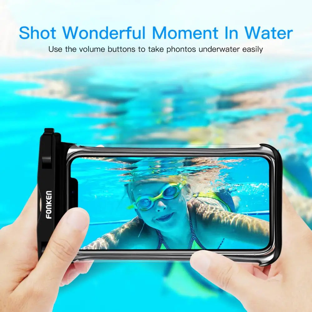 Waterproof Case for Phone Underwater Snow Rainforest Transparent Dry Bag Swimming Pouch Big Mobile Phone Covers