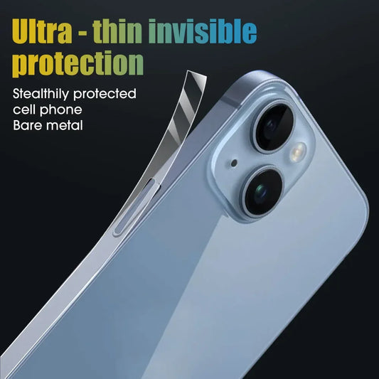 Side Hydrogel Film For iPhone 15 Pro Max 15Plus 14 Plus 13 12 11 Pro Max XS X R Frame Protective Border Frame Screen Protector