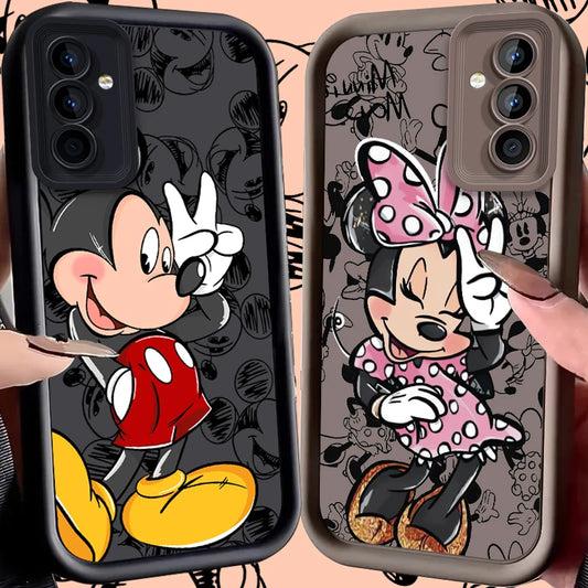 Disney Mickey Case for Samsung Galaxy S24 S23 S22 S21 Ultra Plus S20 FE A54 A53 A52 A52S A51 A50 A50S A34 A33 A32 5G 4G Cover