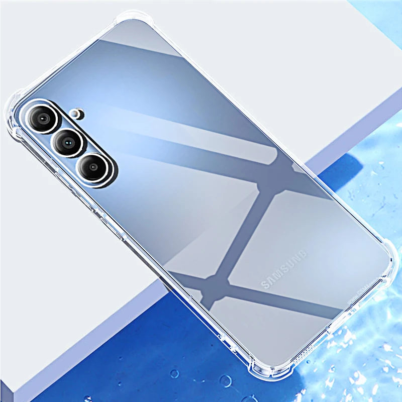 Transparent Phone Case for Samsung Galaxy A15 4G 5G Back Cover A55 A35 A25 A05S A05 A54 A34 A24 A14 4G 5G A04S A04 A04e Shell