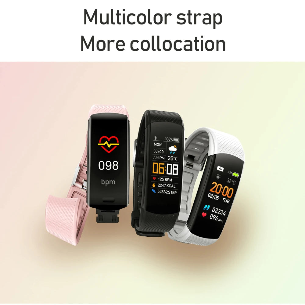 Original Fitness Smart Watch Heart Rate Monitor Waterproof Smartwatch for Men Women iPhone Android 2023