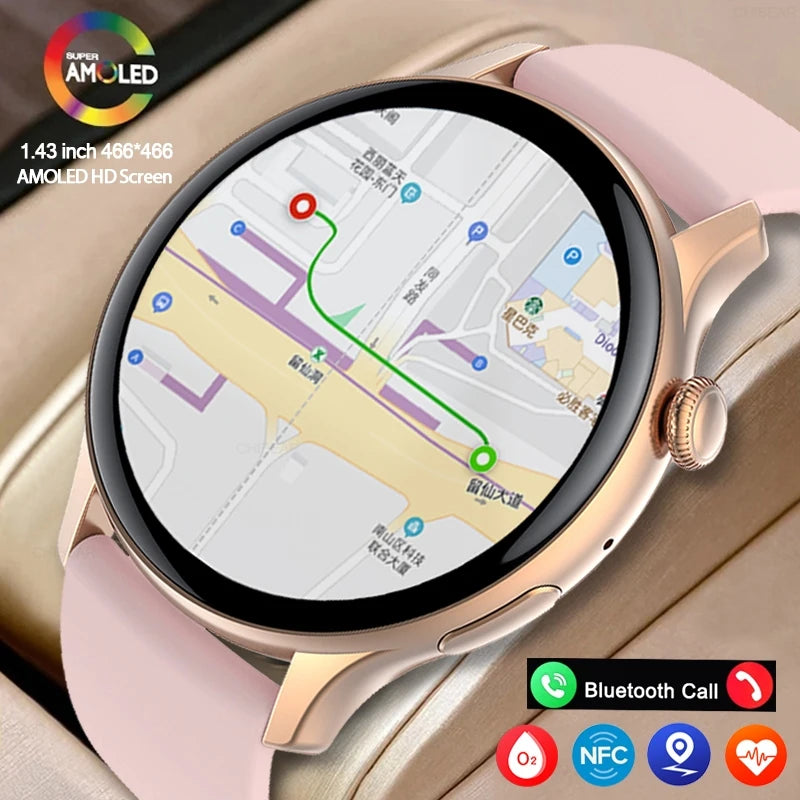 AMOLED Smart Watch Ladies Health Tracker Voice Calling For Xiaomi