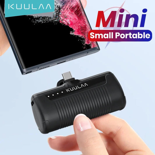 Mini Power Bank 4500mAh - Portable Charger for iPhone 15/14/13/12 Pro Max & Samsung/Xiaomi - External Battery PowerBank