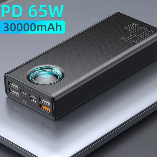 65W Power Bank 30000mAh PD Quick Charge