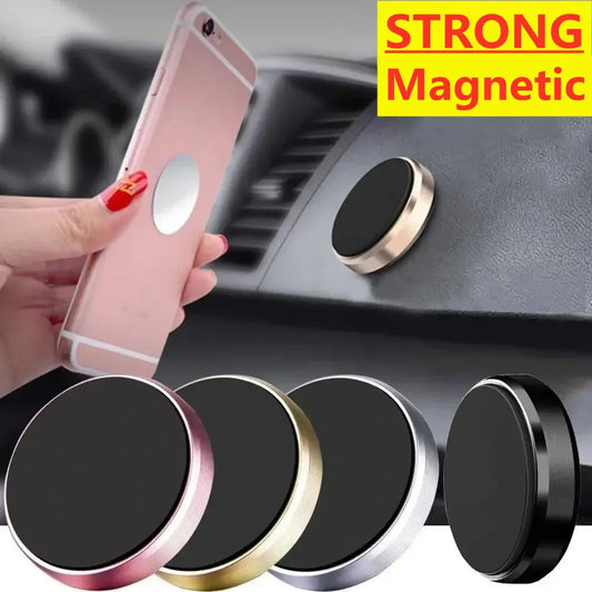 Magnetic Car Phone Holder Magnet Mount Bracket Stick on Car Dashboard Wall Mobile Cell Support in Car for iPhone Samsung Xiaomi