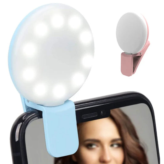 Ring Portable Filming Photo Selfie Clip-on  Mobile