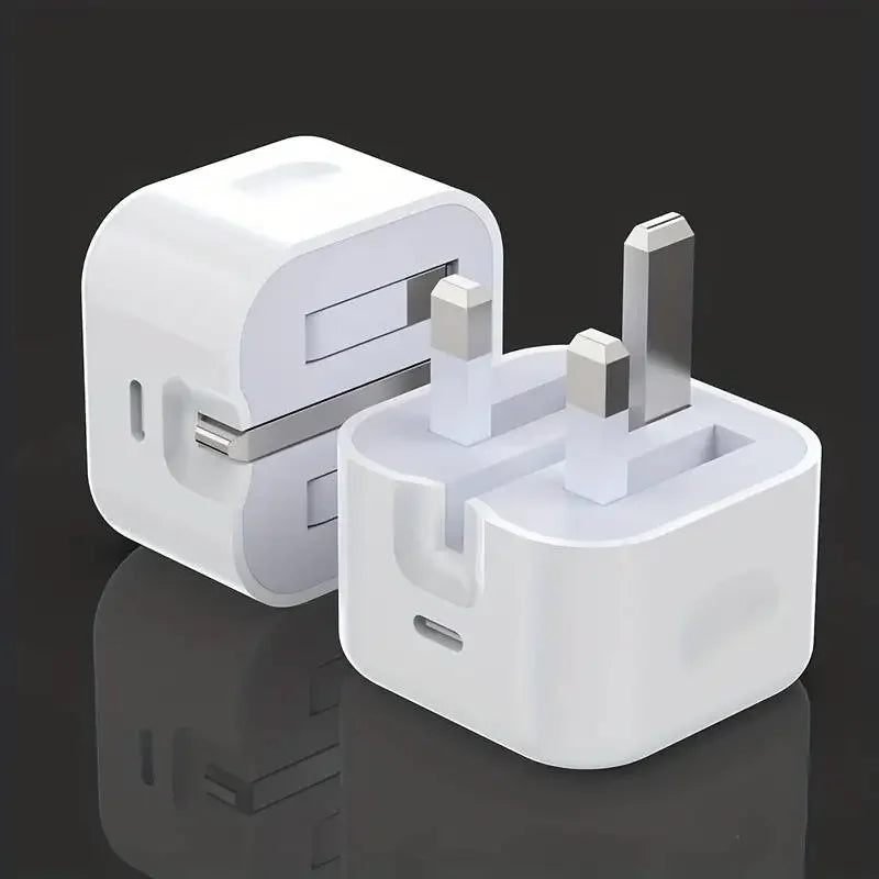 UK USB C Charger For iPhone 15 14 13 Pro QC3.0 Quick Charge PD 25W Type C Fast Charging Travel Wall Charger Power Adapter