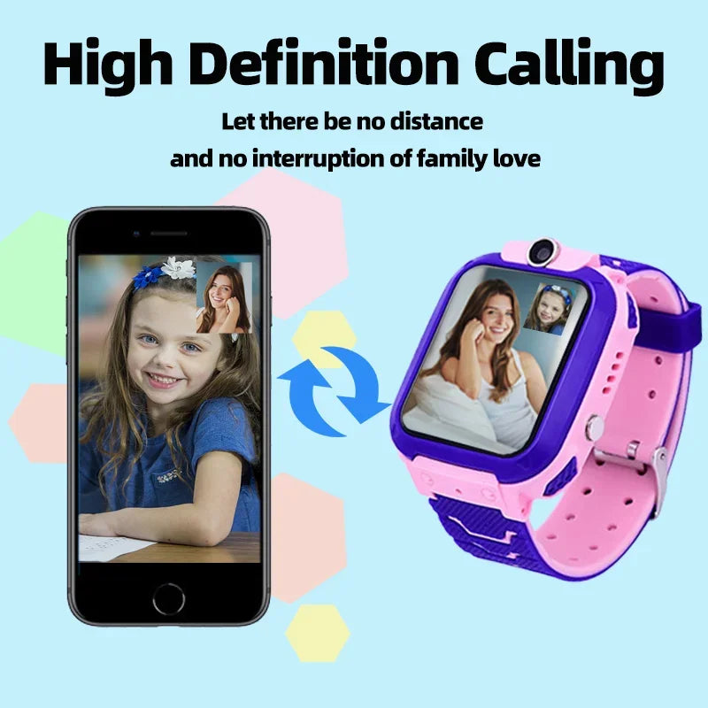 Kids Smart 2G Call Phone Watch Waterproof Mother Children GPS Monitor Boy Girls SOS Child Sports Digital Watches Tracker