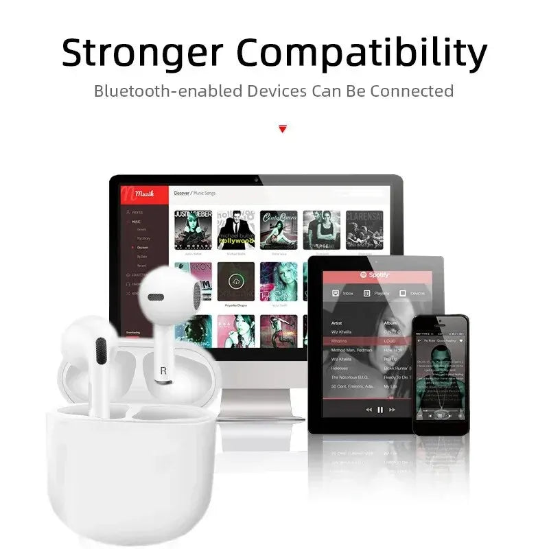 Bluetooth Earphone 9D Stereo Wireless Headphone In-Ear HiFi Earbud HandsFree Headset With Microphone For Xiaomi iPhone