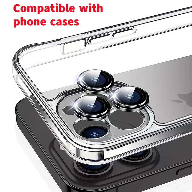 Lens Metal Ring Protector Glass for iPhone 11 12 13 Pro Max Camera Lens Protection On iPhone 12 15 13Pro 14 Pro Max Camera Film