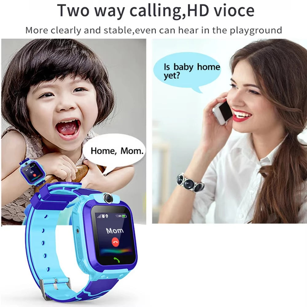 Children's Smart Watch Kids Waterproof SOS Antil-lost Phone Watch Voice Chat 2G SIM Card For Boy Girl Smartwatch Gift