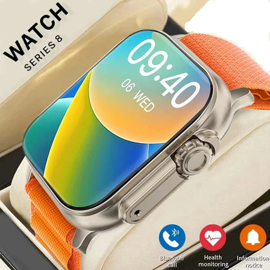 T900Ultra Smartwatch Bluetooth Talk Smartwatch Message Alert Heart Rate Monitor Sports Watch for Android IOS Men Women