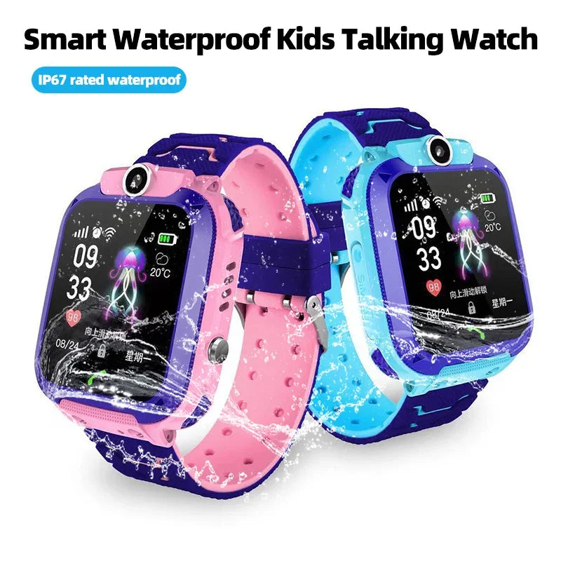 Kids Smart 2G Call Phone Watch Waterproof Mother Children GPS Monitor Boy Girls SOS Child Sports Digital Watches Tracker