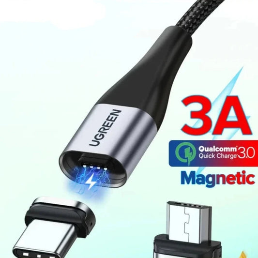 Magnetic USB Charging Cable Type C  Micro USB Phone Cable Magnet Charger Micro USB For Xiaomi  3A Mobile Phone Wire Cord