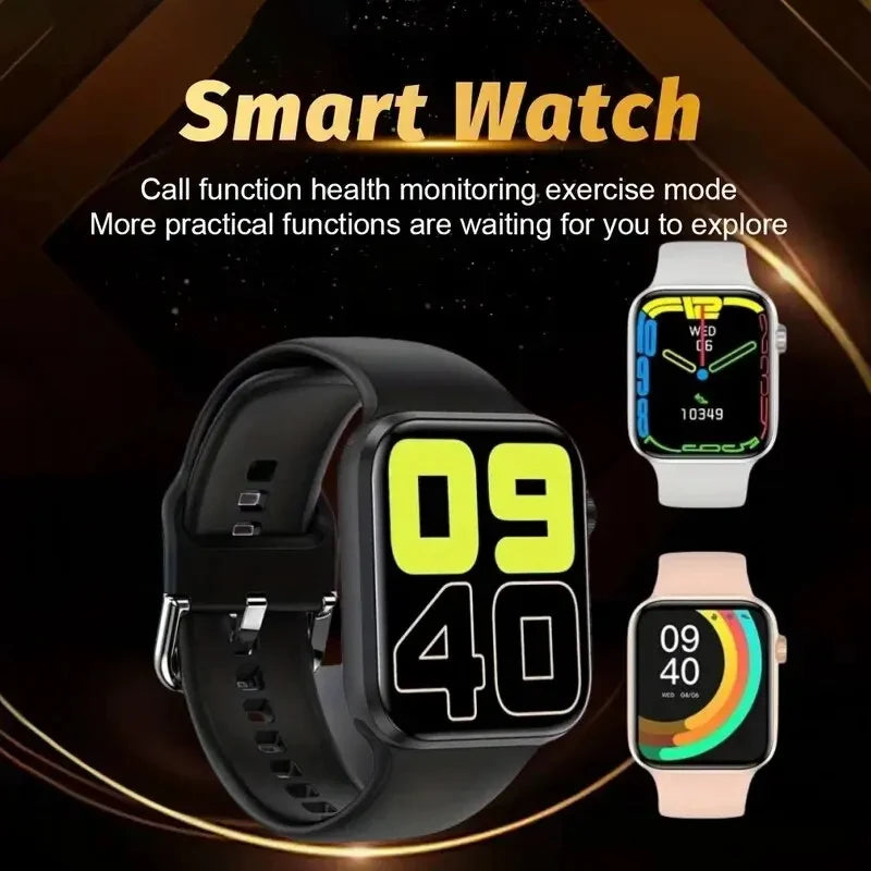 New Smart Watch Android IOS 1.73 inch Color Screen Full Touch Custom Dial Bluetooth Talk Smart Watch for Men Women